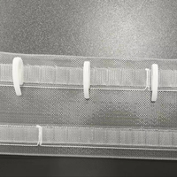 Glissières de rail de rideau modernes en POM écologiques et robustes, crochets décoratifs muraux, modèle N-012, longueur 1,1 cm