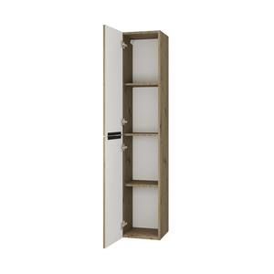 Kamalu 166 cm colonna bagno con due porte in rovere naturale LAC-EFESTO-80 mobili bagno - Product Image 3