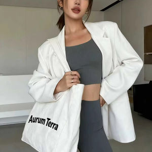 Sac de courses en coton biologique réutilisable, grand format, avec logo personnalisé, écologique, sac de courses en toile, sac de sport surdimensionné - Product Image 1