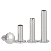 6mm 8mm Acier Inoxydable SS SUS AISI ANSI 304 316 316L A2 A4 70 80 Finition Polonaise Plaine Tête Ronde Rivet Semi Tubulaire DIN6791