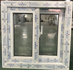 Fenêtre coulissante de haute sécurité neuve d'usine, <span class=keywords><strong>petite</strong></span> taille, horizontale, en plastique, double vitrage, pour sous-sol, fenêtres en <span class=keywords><strong>PVC</strong></span> - Product Image 2