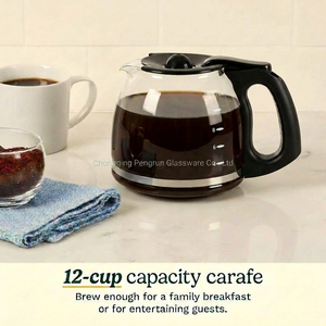 Caraffa per Caffè in Vetro Borosilicato di Alta Qualità, 12 Tazze 1,8L, Ricambio per Macchina da Caffè - Product Image 2