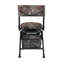 Chaise de chasse pivotante à 360°, durable, camouflage New Leaf, portable, pliable, cadre métallique robuste, sac de rangement grande capacité pour