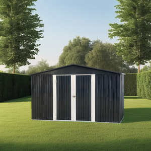 Hangar <span class=keywords><strong>de</strong></span> stockage extérieur en PVC <span class=keywords><strong>avec</strong></span> cadre en acier galvanisé facile à assembler Outil <span class=keywords><strong>de</strong></span> <span class=keywords><strong>jardin</strong></span> en <span class=keywords><strong>bois</strong></span> résistant à la pourriture Maison <span class=keywords><strong>Abri</strong></span> Patio Vente - Product Image 1