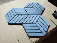Panneaux acoustiques en bois 3D 4 pièces pour une décoration élégante et une réduction du bruit, panneaux muraux texturés 3D 94,5x7,9 pouces