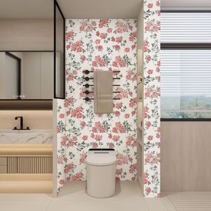 Creation Of Time And Space Romantic French Style Self Adhesive Floral Wallpaper Pink Rose Home Decor Moisture Proof - Product Image 3