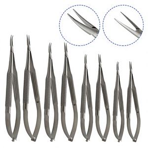 Porte-aiguilles, pinces, ciseaux avec verrouillage, instrument chirurgical en acier inoxydable, manuel, FH-355, fabriqué par Hasni Surgical, approuvé CE ISO - Product Image 1