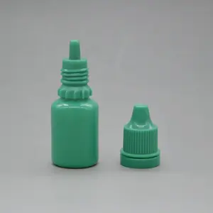 Empty sterile 10ml childproof clear white custom colors 10 ml plastic squeeze plastic liquid eye dropper bottles with dropper