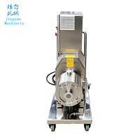 Pompe émulsifiante multi-étages en acier inoxydable, homogénéisateur pour le mélange de liquides cosmétiques, pharmaceutiques et alimentaires, ligne industrielle.