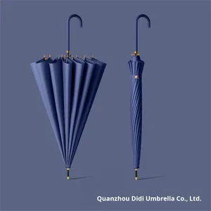 16-Rib phong cách Nhật Bản tự động kích thước lớn dual-sử dụng ô 16-Rib dài xử lý ô thẳng - Product Image 3