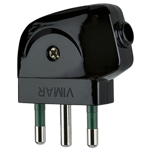 Enchufe Vimar 2P+T 16A S17 90 Grados Negro - Product Image 1