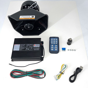 Control remoto inalámbrico 12V X5 Golden Host gritando 18 alarma de sonido 200W bocina ultrafina montada en vehículo de alta probabilidad - Product Image 3