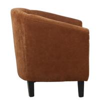 Fauteuil simple en velours Vintage rétro, coussin de siège épais, style rétro,
