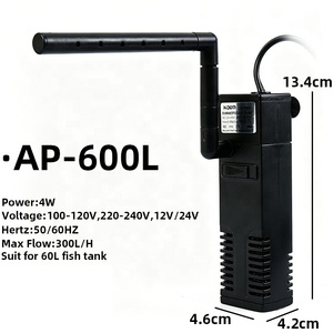 수족관 정화 산소 공급 사이클 내장형 여과 스펀지 어항 수중 여과 펌프 - Product Image 6