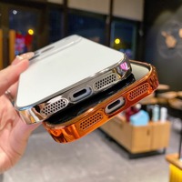 Étui de téléphone portable de luxe de qualité supérieure avec protection intégrale antichoc en TPU + acrylique à mise au point automatique pour 18 17 16 15 14 Pro