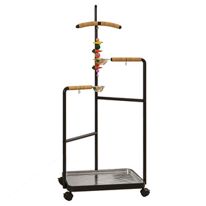 <span class=keywords><strong>Soporte</strong></span> para pájaros y loros de acero inoxidable de hierro mediano y grande, moderno y respetuoso con el medio ambiente, <span class=keywords><strong>soporte</strong></span> de suelo móvil, bandeja lavable para agua potable - Product Image 1