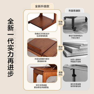 Multi Function Wooden <b>Sofa</b> <b>Side</b> <b>Table</b> With Storage Shelf For Living Room Bedroom Home Use - Product Image 3