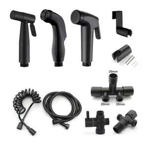 Serie Matt Black: Accesorios de Baño, Grifo de Inodoro, Pistola Rociadora, Cabezal de Ducha, Grifo de Agua Manual, Válvula, Soporte para Manguera de Bidé - Product Image 1