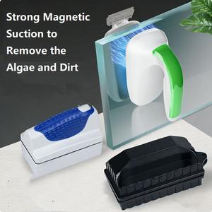 Brosse magnétique moderne pour <span class=keywords><strong>aquarium</strong></span> Jeneca, grattoir à algues à forte aspiration, en plastique rectangulaire, durable et écologique, pour salon et patio - Product Image 2
