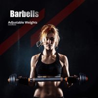 Ensemble d'haltères réglables de 45 kg, équipement de fitness à domicile pour hommes et femmes, entraînement musculaire