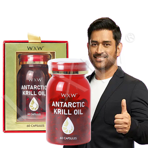 Capsules d'huile de krill WXW Stock, compléments alimentaires riches en oméga 3 pour la santé du cerveau, protection des yeux, capsules de collagène - Product Image 1