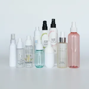 Mini vuoto personalizzato 10ml 30ml 50ml 100ml 250ml flaconi spray in plastica per la produzione di nebbia cosmetica per il corpo fine