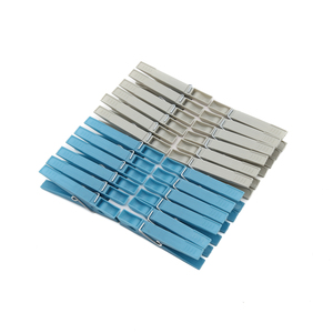 Lot de 24 pinces <span class=keywords><strong>à</strong></span> <span class=keywords><strong>linge</strong></span> robustes en plastique <span class=keywords><strong>à</strong></span> bas prix, résistantes au vent, avec ressort en acier <span class=keywords><strong>inoxydable</strong></span> pour les journées ventées en extérieur - Product Image 2
