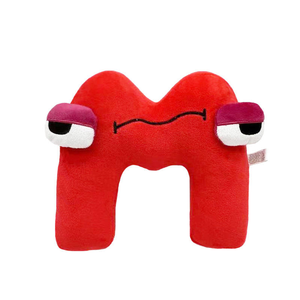 Peluche Super Douce et Interactive à 26 Caractères pour Bébé et Enfant, Jouet de Remplissage en Coton PP, A-Z Magnétique, Poupée 19-25cm - Product Image 4