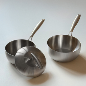 Vente en gros en acier inoxydable ensemble de soupe et marmites en forme de pomme compatible avec les cuisinières électriques lave-vaisselle pour la maison et la cuisine - Product Image 1