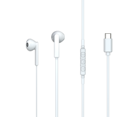 Écouteurs intra-auriculaires filaires Type-C avec logo personnalisé, micro, contrôle du volume, cordon de 1,2 m, couleurs personnalisables pour appels téléphoniques