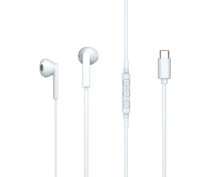 אוזניות In-Ear חוטיות מסוג USB C עם לוגו בהתאמה אישית, מיקרופון, סאונד סטריאו, בקרת עוצמה, כבל באורך 1.2 מטר, צבעים בהתאמה אישית לשיחות טלפון - Product Image 1