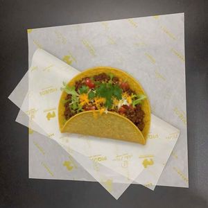 Papier d'emballage personnalisé pour hamburgers, impression, emballage, papier résistant à la graisse, papier pour sandwich, papier résistant à la graisse pour shawarma, papier ciré de qualité alimentaire - Product Image 2