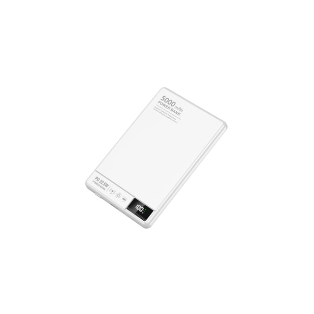 20W 15W Magnetic Power Bank Tempered Glass 5000mAh Semi-Solid State with Digital Display Wireless Powerbank