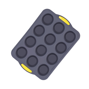 Moule à muffins carré en silicone et acier inoxydable, résistant à la chaleur, pour cuisson au four, idéal pour tartes aux œufs, puddings et gelées, outil de pâtisserie de cuisine - Product Image 1