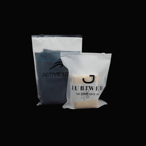 Bolsa de Embalaje Personalizada con Cierre de Cremallera de Plástico Negro para Camisetas, Trajes de Baño, Calcetines, Ropa de Alta Calidad, Bolsas de PVC con Cremallera y Logotipo - Product Image 2