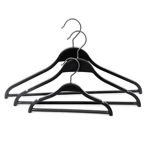 Groothandel Zwart Wit Hoge Kwaliteit Plastic Transparante Ronde Haak Hangers Met Broek Ondergoed Clips