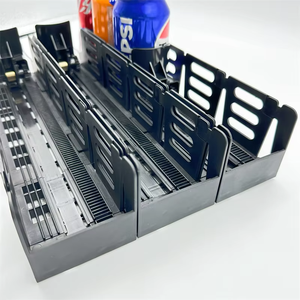 Organizador de Bebidas para 8 Latas de 330 ml, Enfriador con Rodillos de Gravedad, Dispensador de Botellas, Separador de Refrigerador - Product Image 5