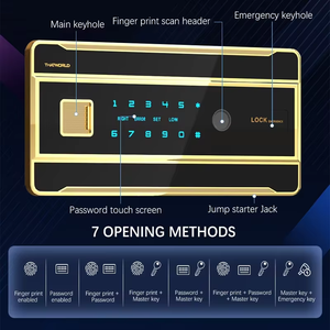XBT-رقمي مع قفل مفتاح وصول ببصمة الإصبع للمكتب المنزلي والفندق يضم خزائن معدنية للبنادق الإلكترونية - Product Image 3
