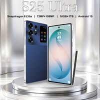 Nouveau modèle S25 Ultra Téléphone 5G 16 Go 1 To de mémoire interne Mobile 4K HD pour revendeurs en gros à prix d'usine