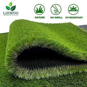 Linwoo Vente Chaude Pp & <span class=keywords><strong>Pe</strong></span> Faux Herbe Gazon Synthétique Tapis De Pelouse En Plastique Gazon Synthétique Pour La Décoration De Cour