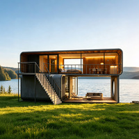 Cabane Apple moderne préfabriquée avec vue panoramique pour le glamping de luxe et les villages de villégiature