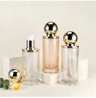 Bouteille cosmétique en verre ambré dépoli 30ml 50ml avec logo personnalisé, petit lot, emballage pour soins de la peau, vente en gros, faible MOQ 100, prix usine