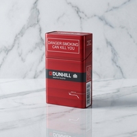 Boîte à cigarettes en fer blanc personnalisée pour 20 cigarettes en chanvre, design métallique, logo personnalisé, emballage artisanal recyclé, personnalisable – Offre Spéciale