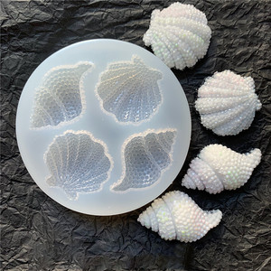 Ocean Themed Silicone Cake Mold Seashell Starfish Marine Shapes Reusable For Cake Decoration - Product Image 2