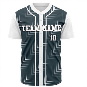 Conjunto de Uniformes de Béisbol Sublimados Transpirables Personalizados para Deportes de Equipo, 100% Poliéster, Sin Mangas - Product Image 1