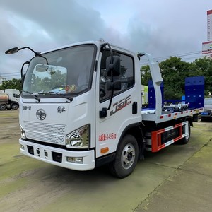 FAW J6F 4x2 <b>Flatbed</b> Tow <b>Truck</b> 5t Slidebed Wrecker 5 Ton Rollback Recovery <b>Truck</b> with Underlift - Product Image 2