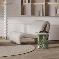 Yushi Group vert artistique table d'appoint marbre décor à la maison salon tables de luxe conception personnalisée tables console modernes
