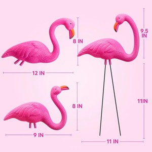 Gerçekçi PE plastikten yapılmış içi boş hafif <span class=keywords><strong>Flamingo</strong></span> kuşu bahçe süsü su geçirmez dış mekan dekorasyonu çim düğün peyzaj süsü - Product Image 2