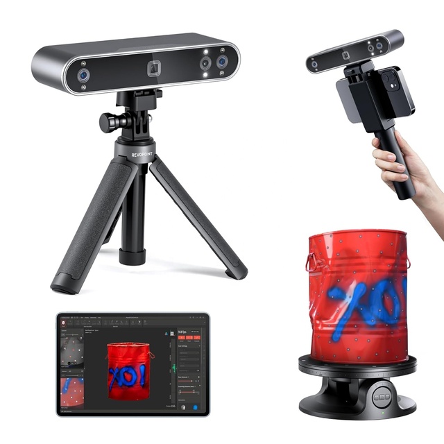 Revopoint Ready to Ship POP3 Plus High Precision 0.04mm Handheld 3D Laser Scanner for FDM LCD Desktop 3D Printer