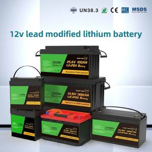 Batterie solide LiFePO4 Loxeny 12,8 V 100 Ah 1280 Wh à décharge profonde avec BMS intelligent, 6000 cycles pour applications solaires/VR/hors réseau - Product Image 4